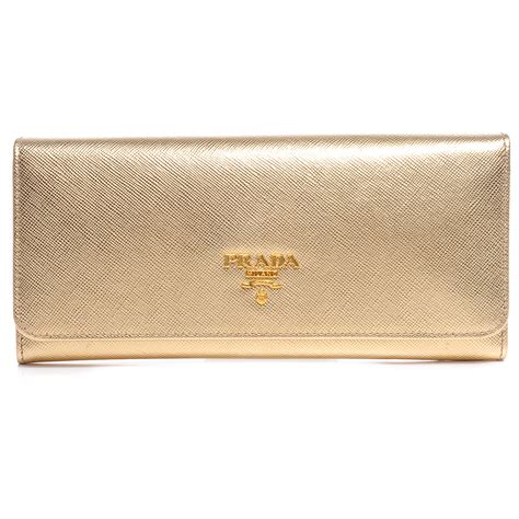 prada wallet gold trim|Prada wallet discount.